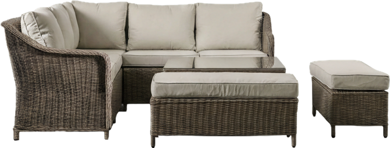 Tuscan Square Outdoor Dining Set Natural