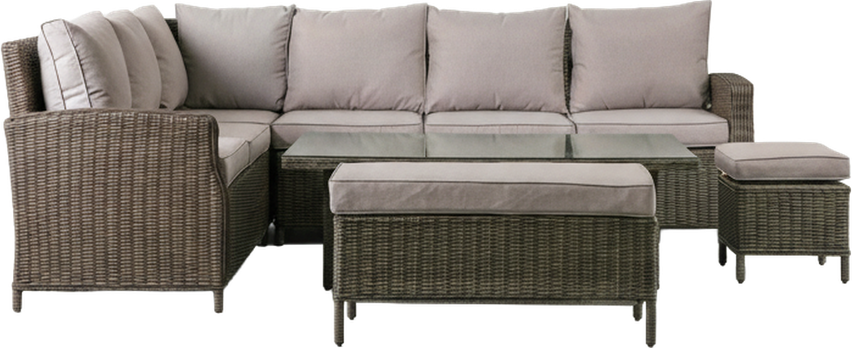 Tuscan Rectangular Outdoor Dining Set Natural