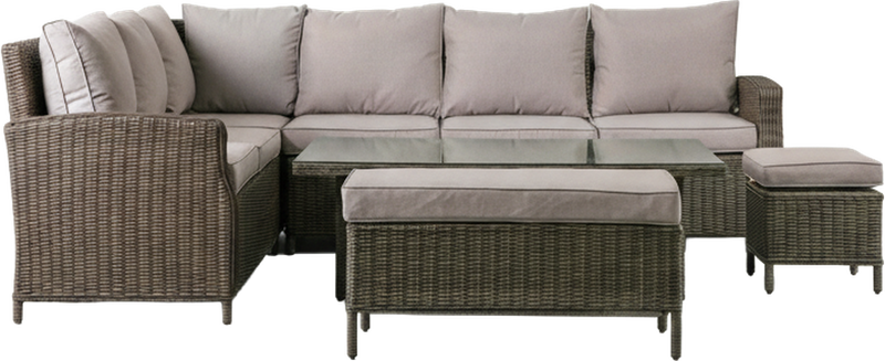 Tuscan Rectangular Outdoor Dining Set Natural