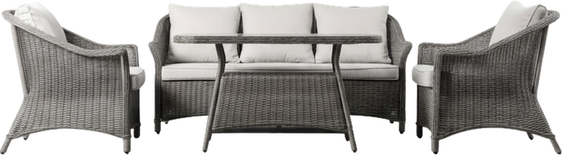 Petra Outdoor Dining Set Grey