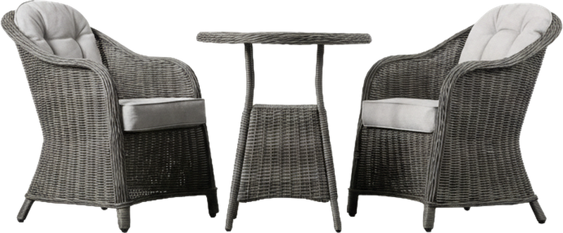Riviera Outdoor Bistro Set Grey
