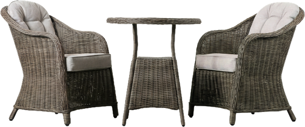 Riviera Outdoor Bistro Set Natural