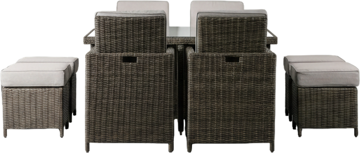 Capri 8 Seater Outdoor Dining Set Natural
