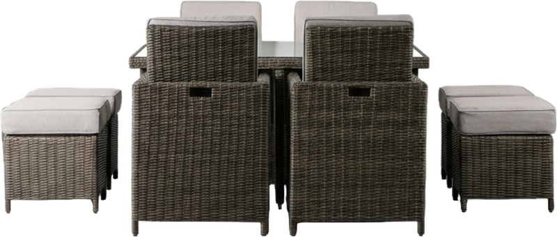 Capri 8 Seater Outdoor Dining Set Natural