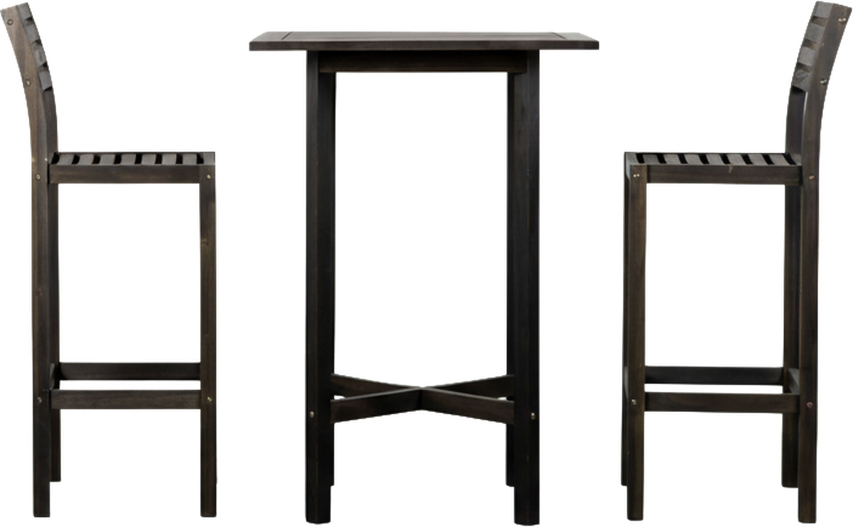 Mykonos Outdoor Bar Set Black