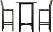 Mykonos Outdoor Bar Set Black