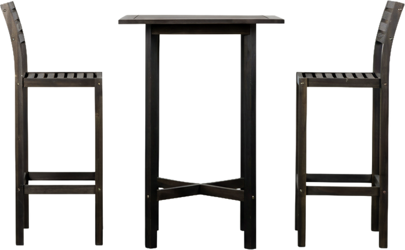 Mykonos Outdoor Bar Set Black