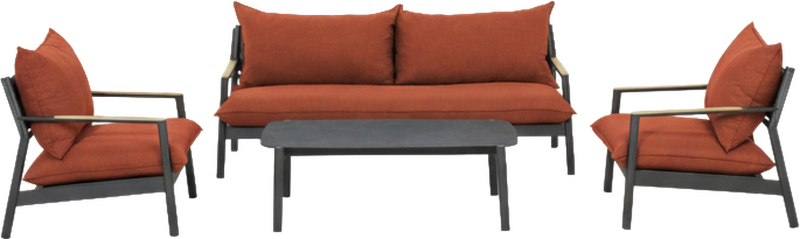 Cannes Outdoor Lounge Set Orange