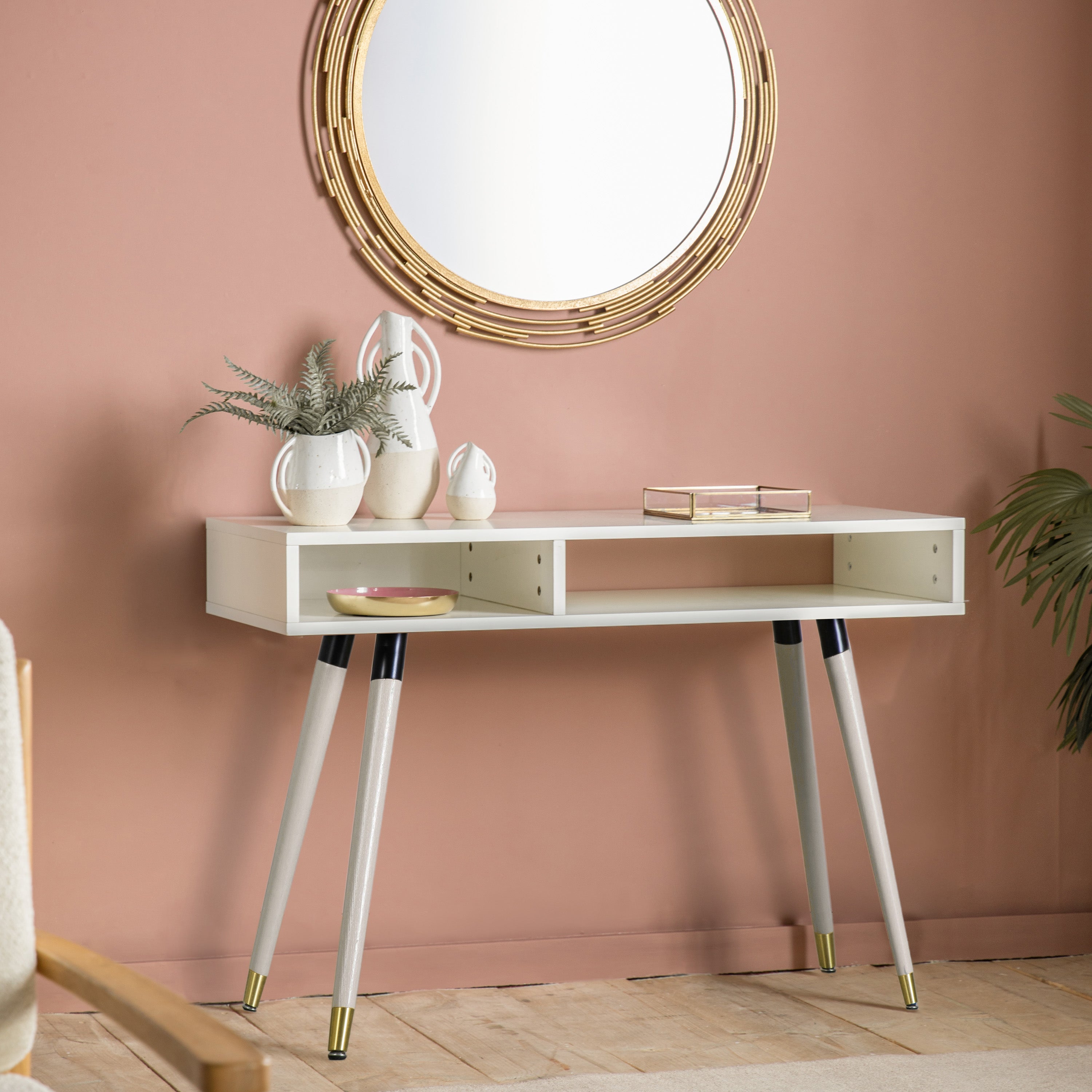 Amber Console Table White lifestyle