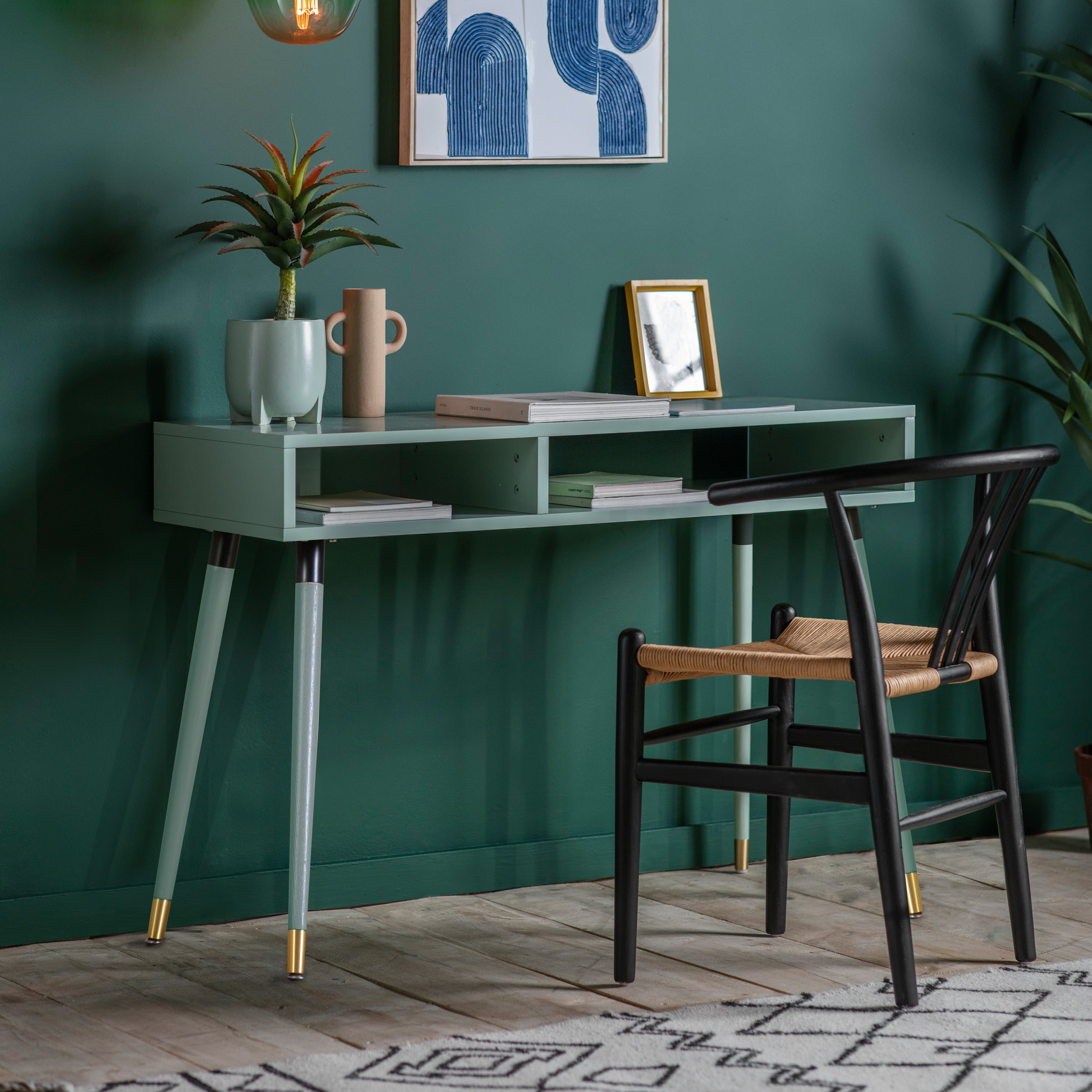 Amber Console Table Mint lifestyle