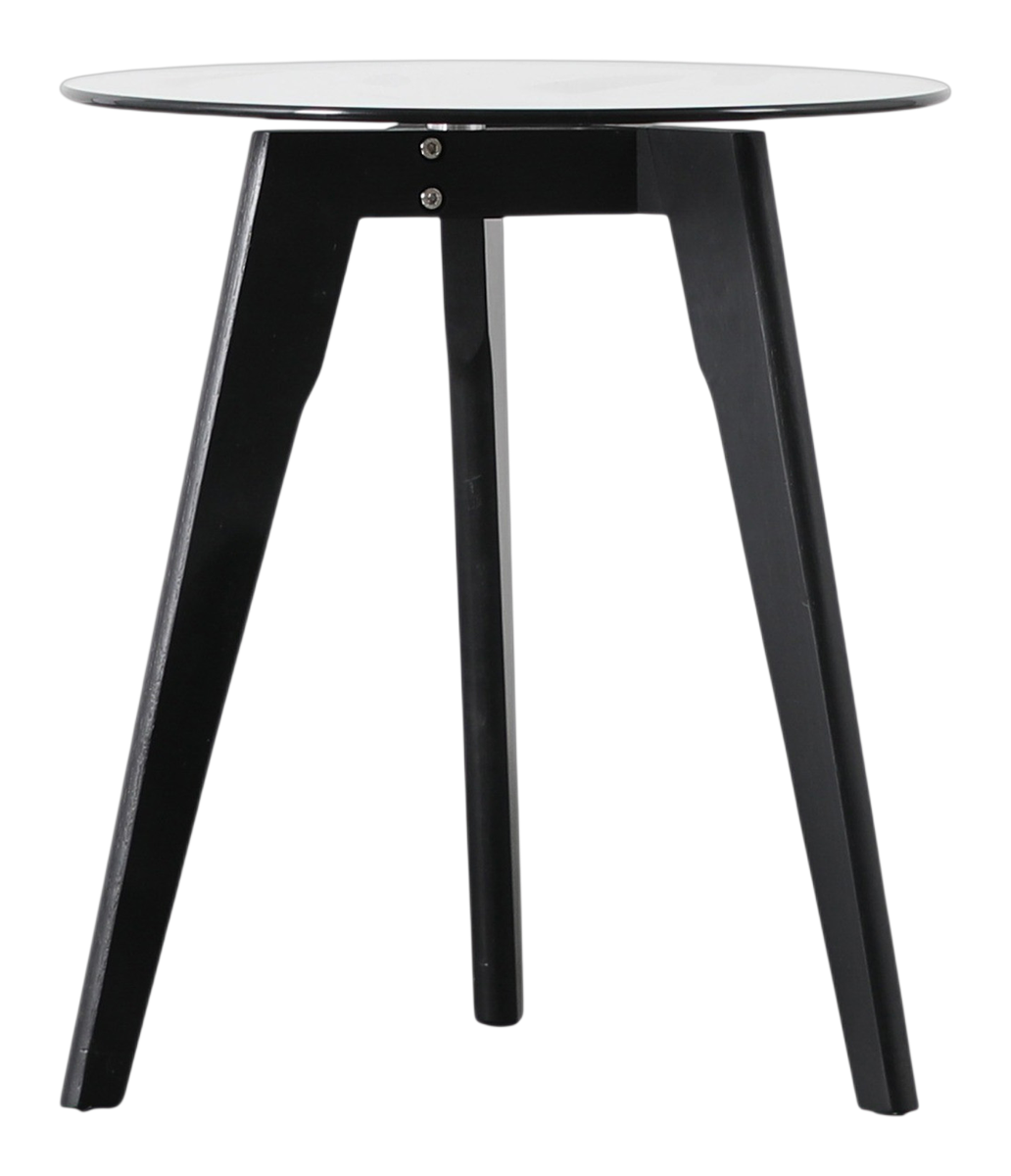Grove Round Side Table Black