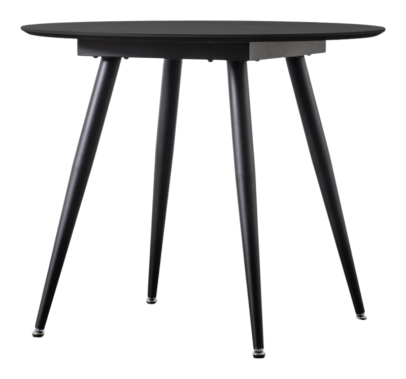 Hepplewhite Round Dining Table Black