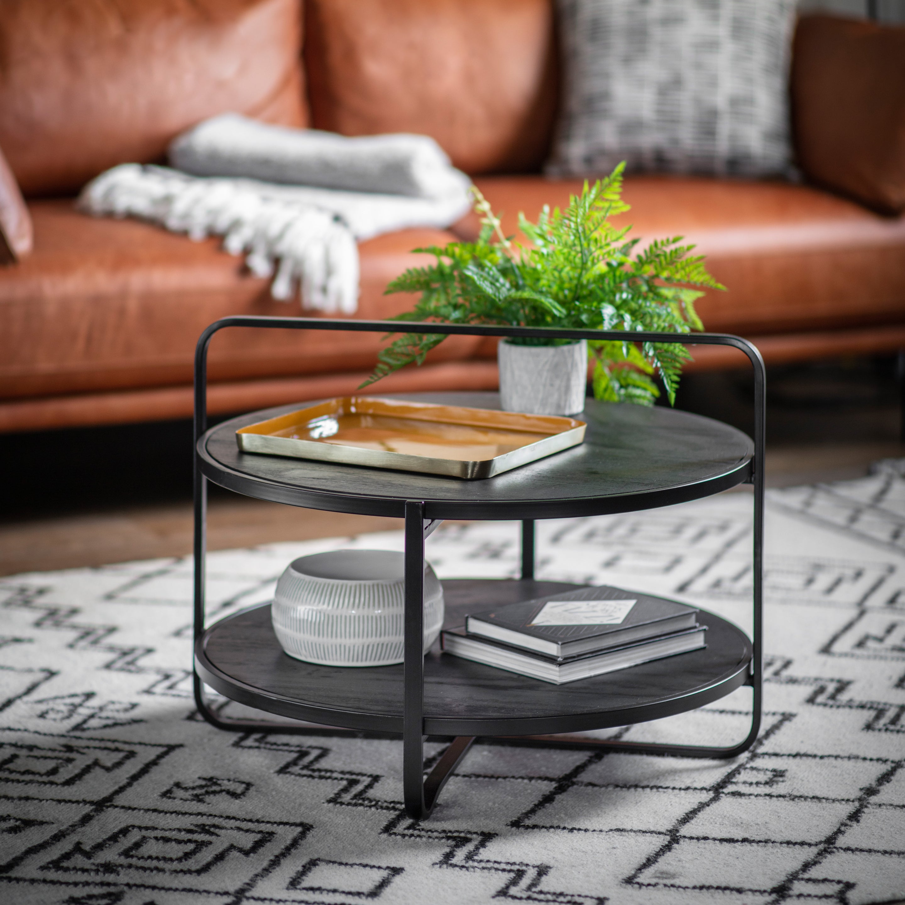Patina Coffee Table Black lifestyle