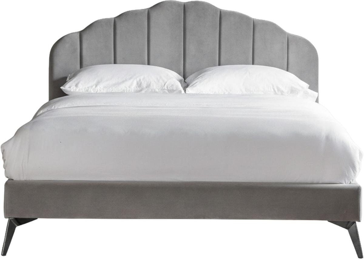 Fitzgerald Bed Grey Velvet