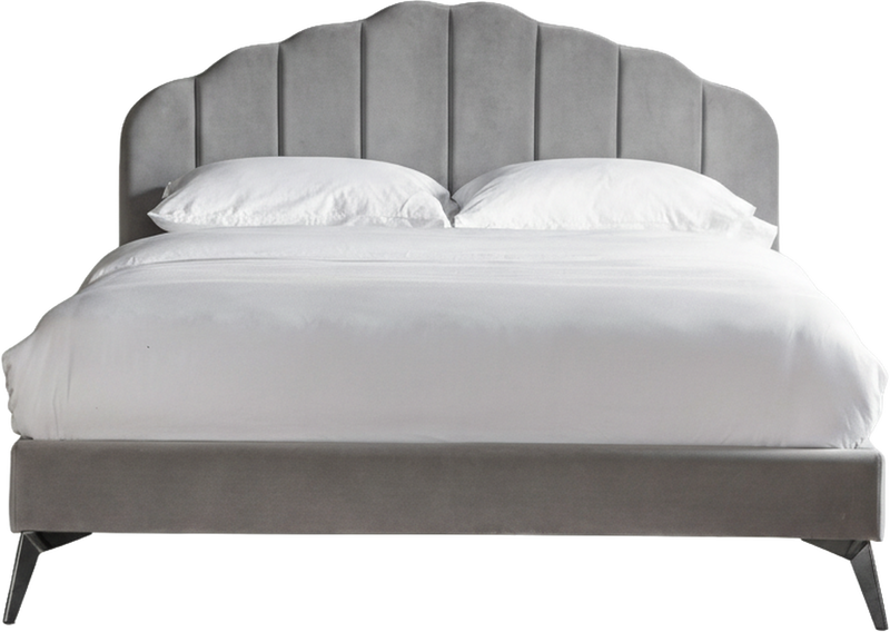 Fitzgerald Bed Grey Velvet