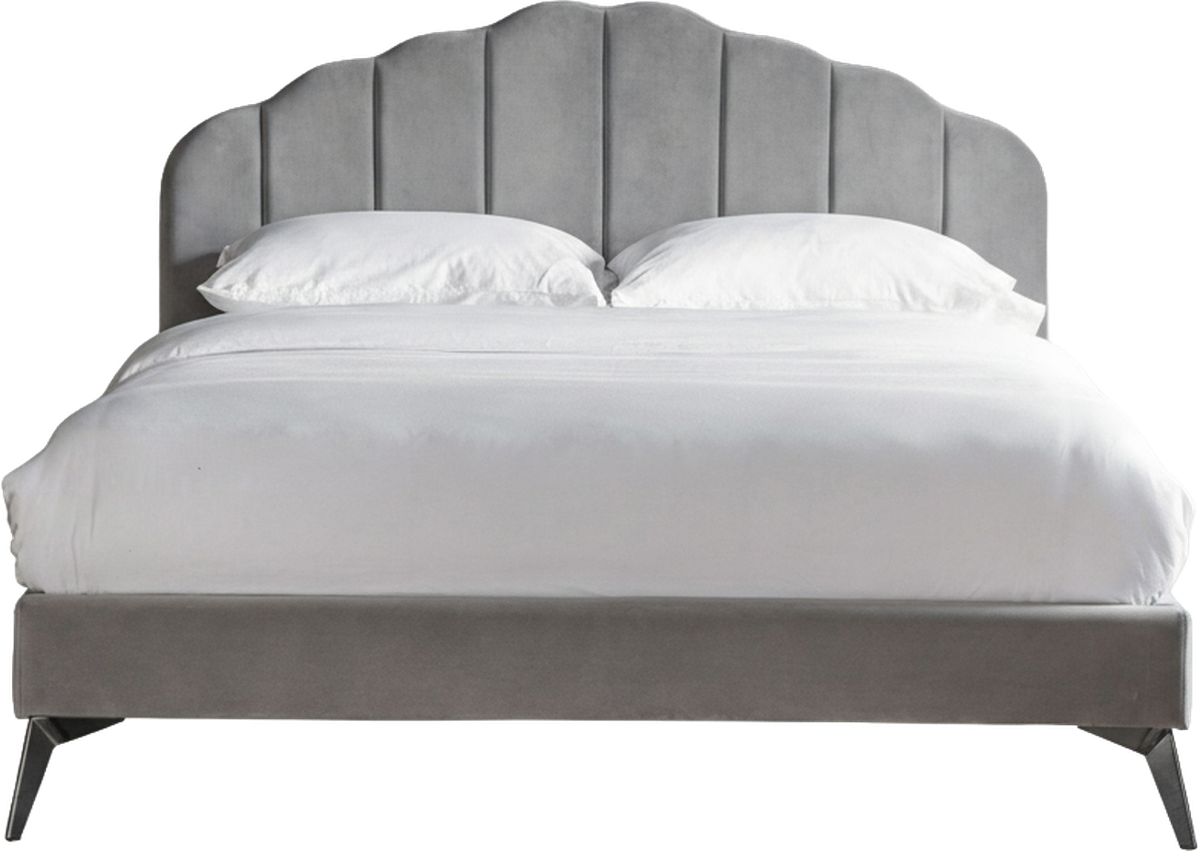 Fitzgerald Bed Grey Velvet