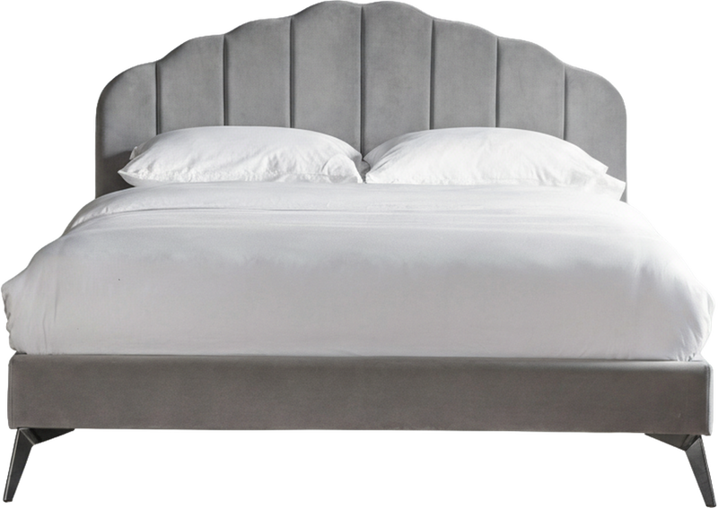 Fitzgerald Bed Grey Velvet