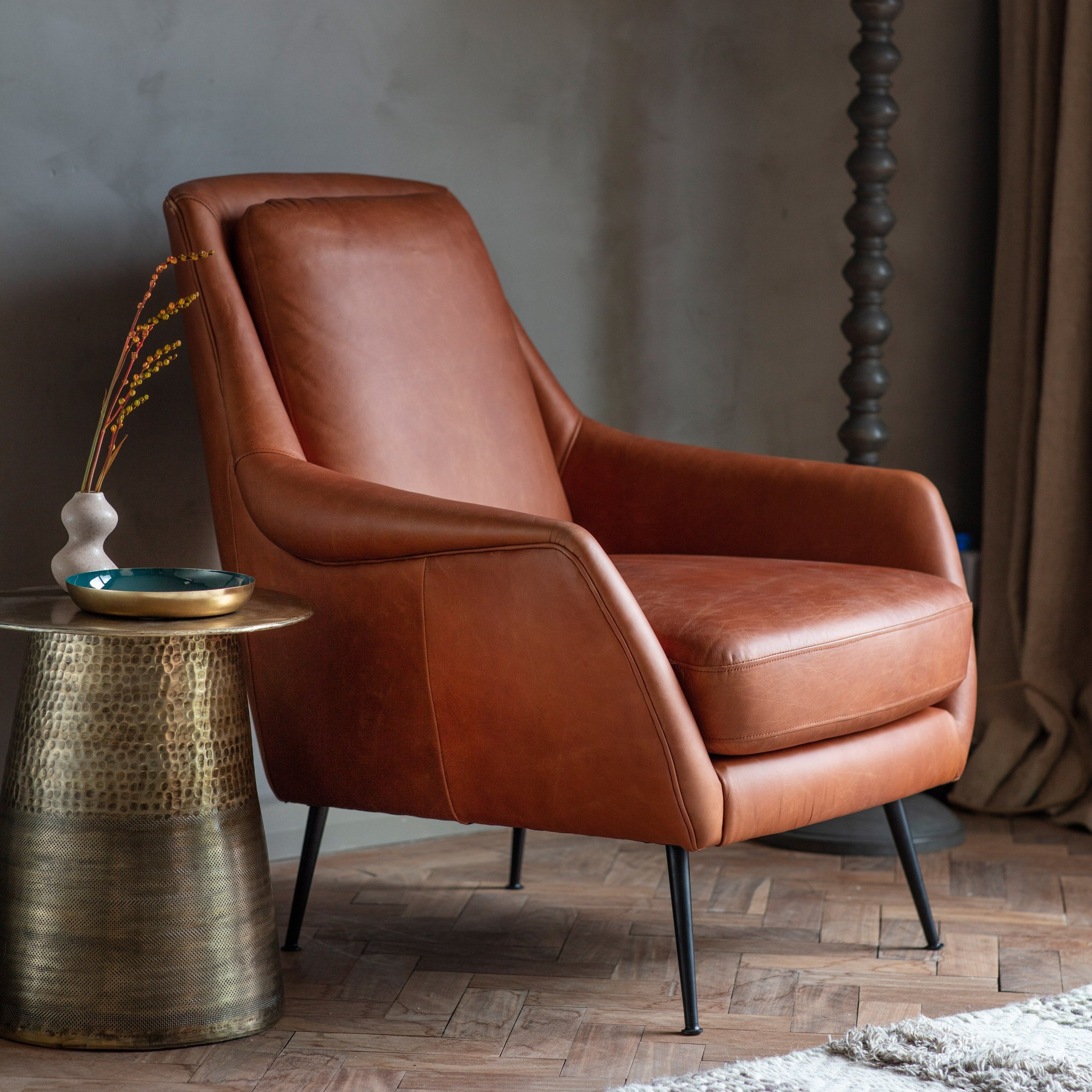 Mayfair Armchair Brown lifestyle