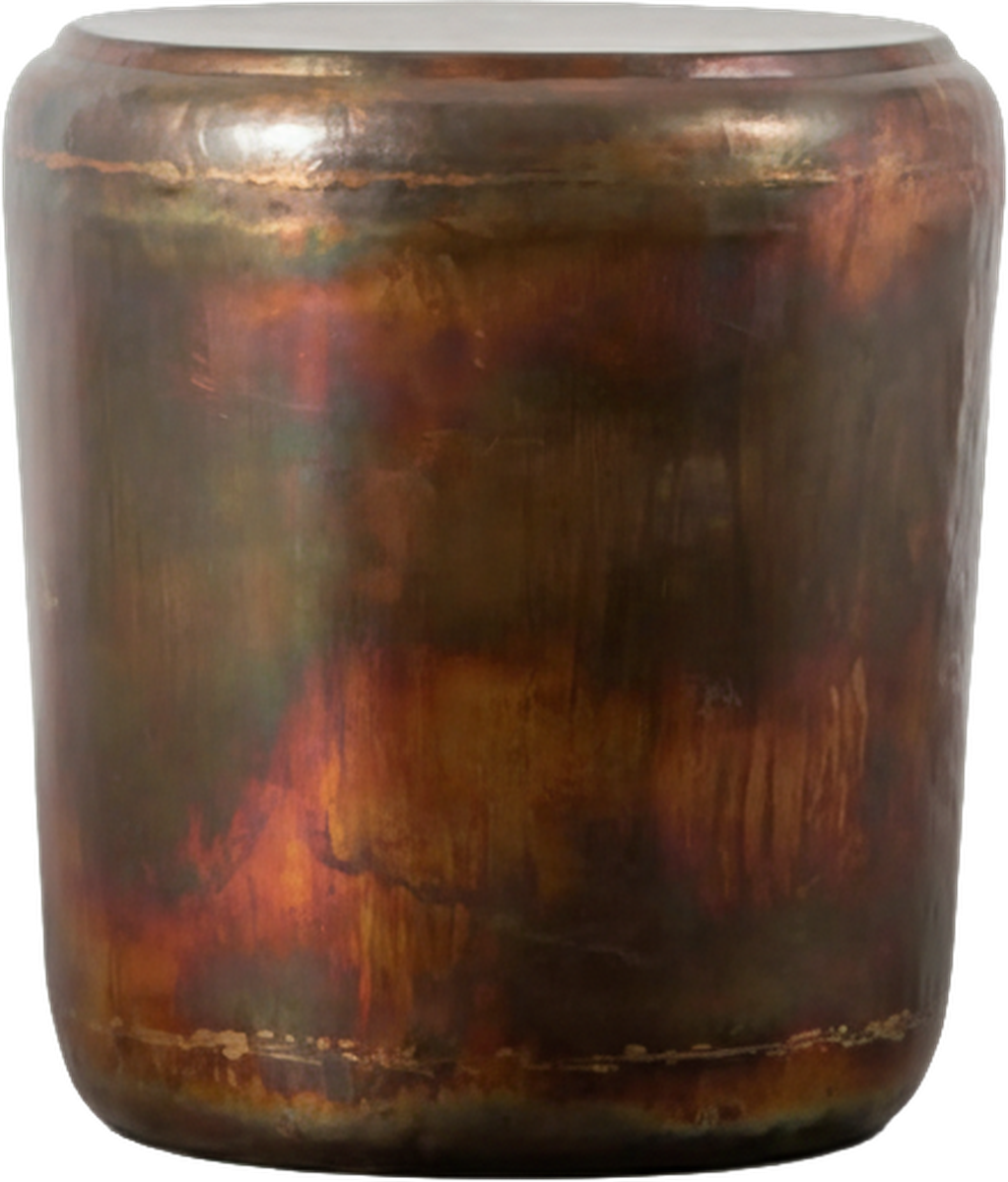 Prism Side Table Antique Copper