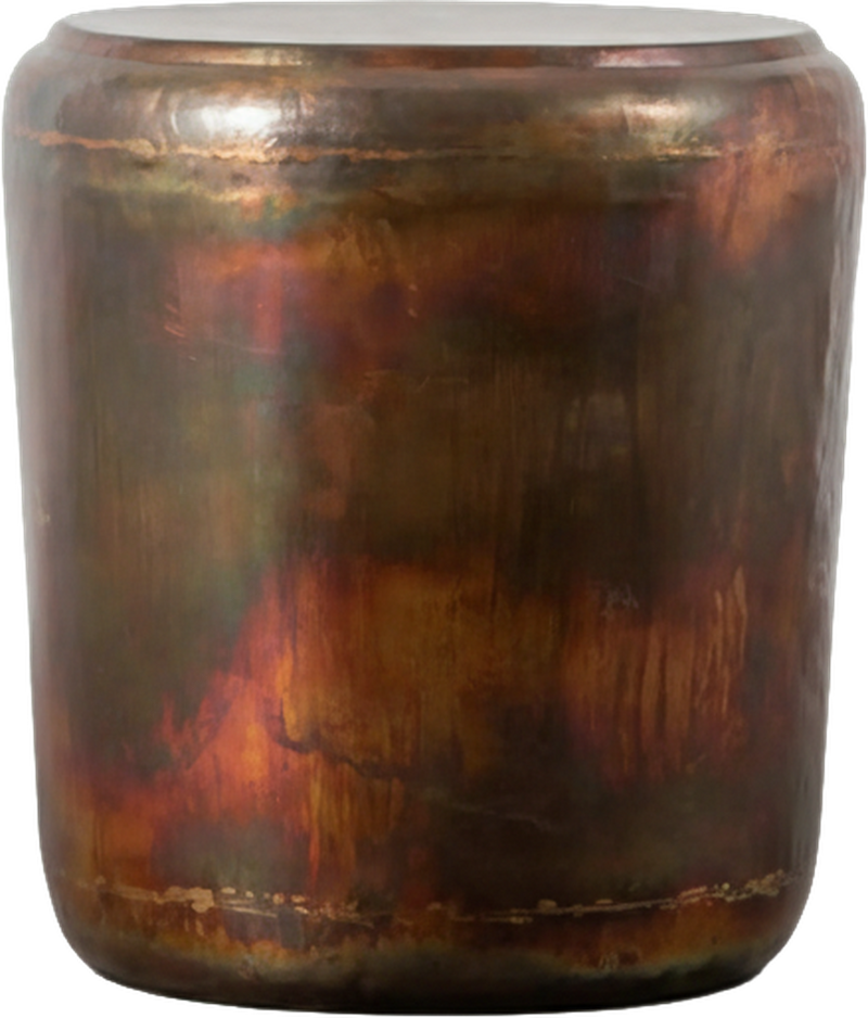 Prism Side Table Antique Copper