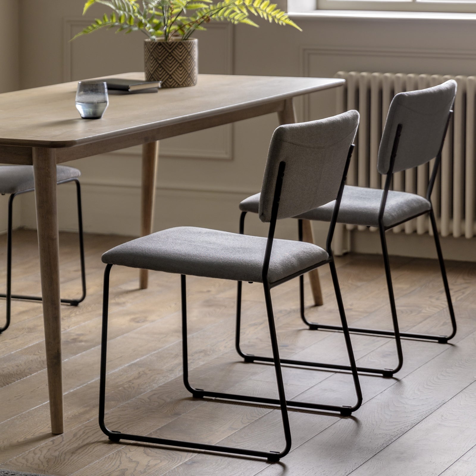 Estuary Dining Chair Charcoal lifestyle