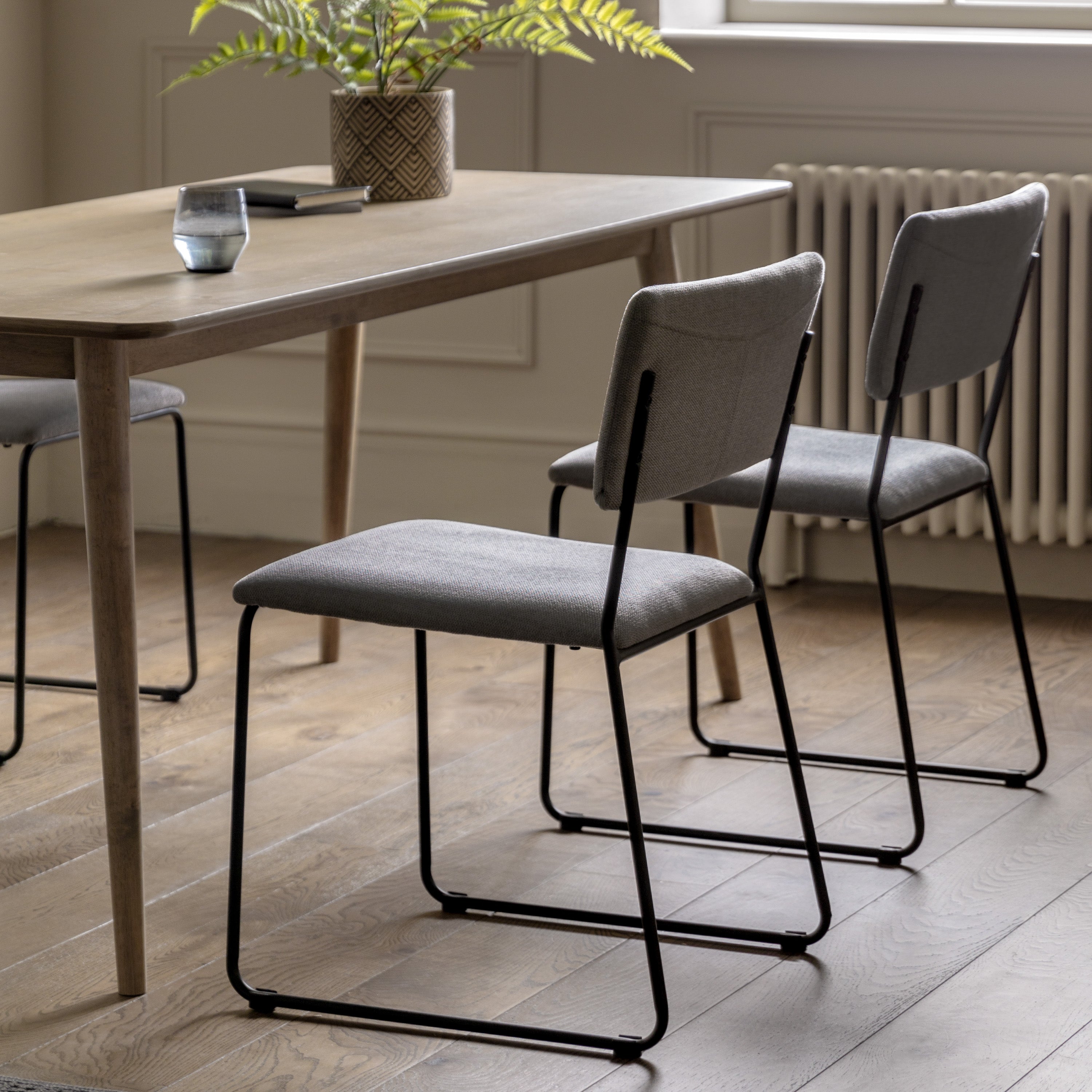 Estuary Dining Chair Charcoal lifestyle