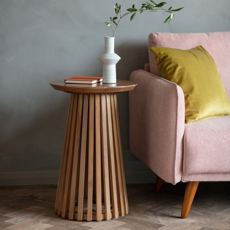 Greenwich Side Table Slatted lifestyle
