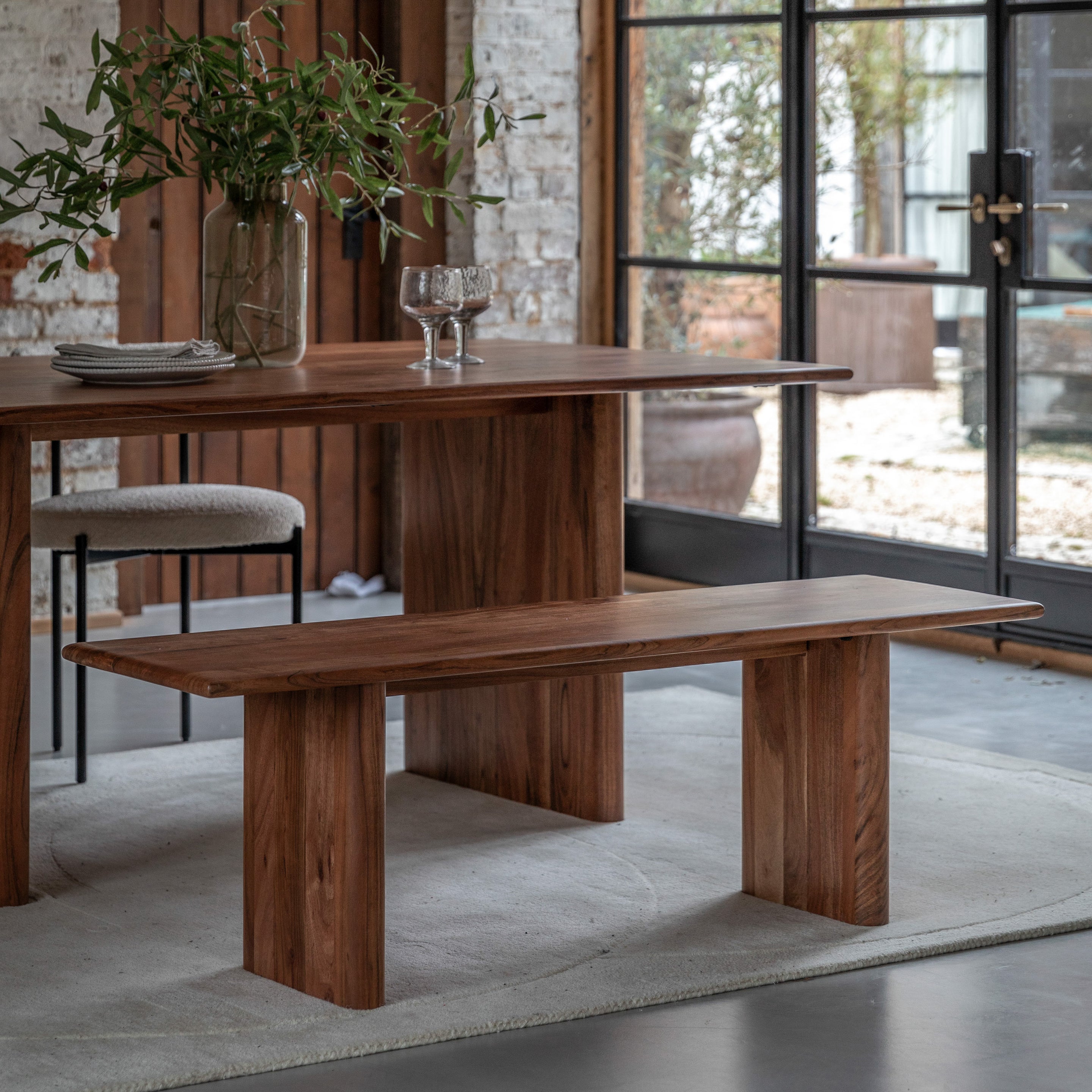 Sheraton Dining Bench Natural lifestyle