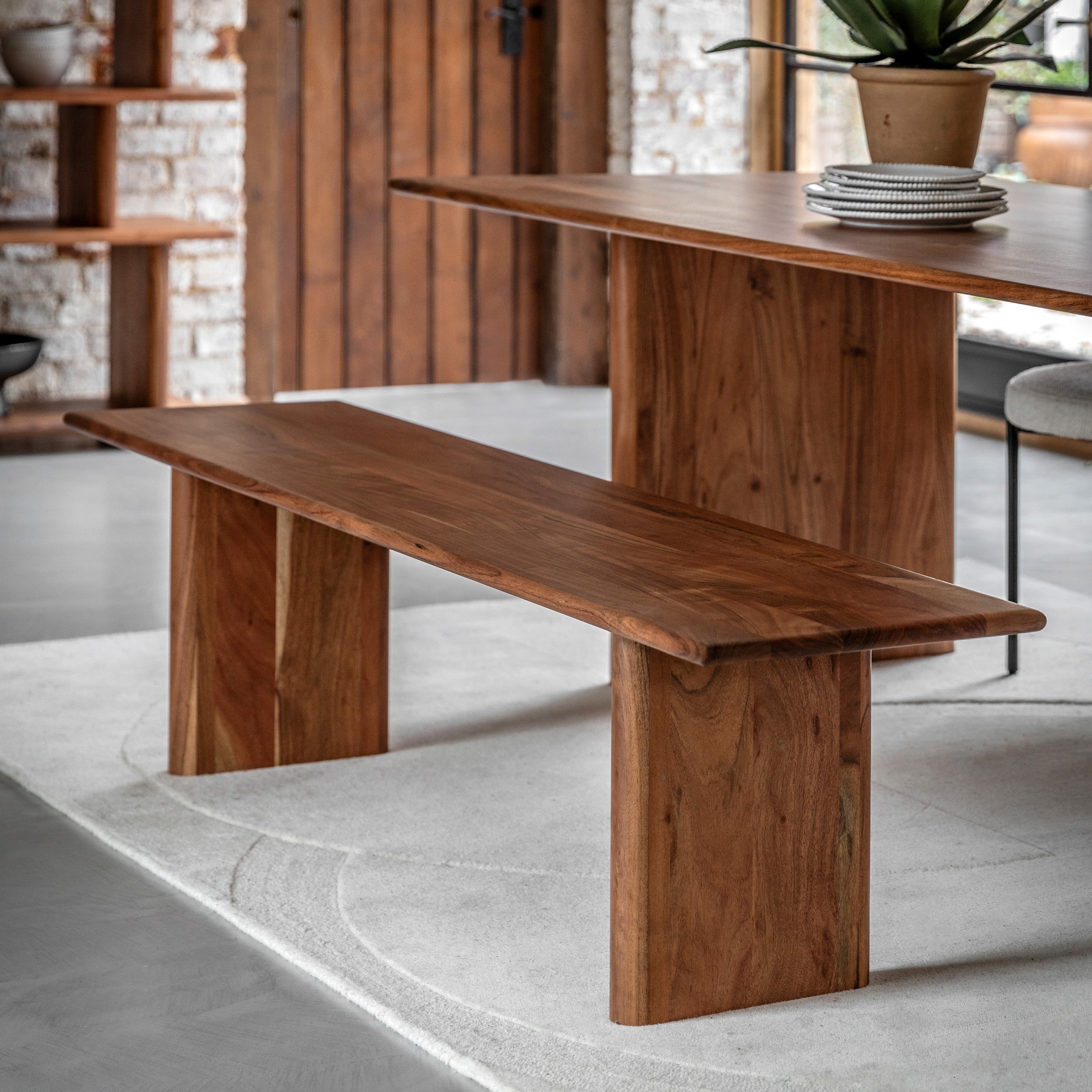 Sheraton Dining Bench Natural lifestyle