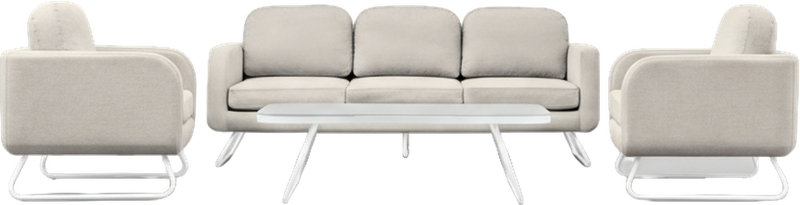 Amalfi Coast 5 Seater Outdoor Lounge Set Linen