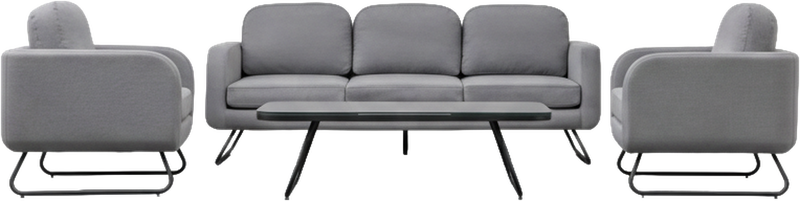 Amalfi Coast 5 Seater Outdoor Lounge Set Slate