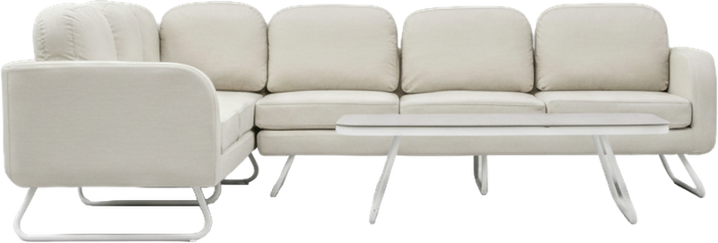 Amalfi Coast Corner Outdoor Lounge Set Linen
