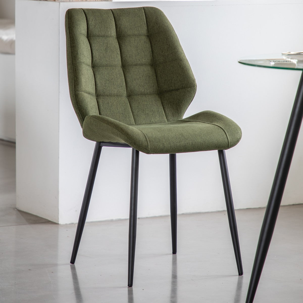Foundry Dining Chair Bottle Green lifestyle