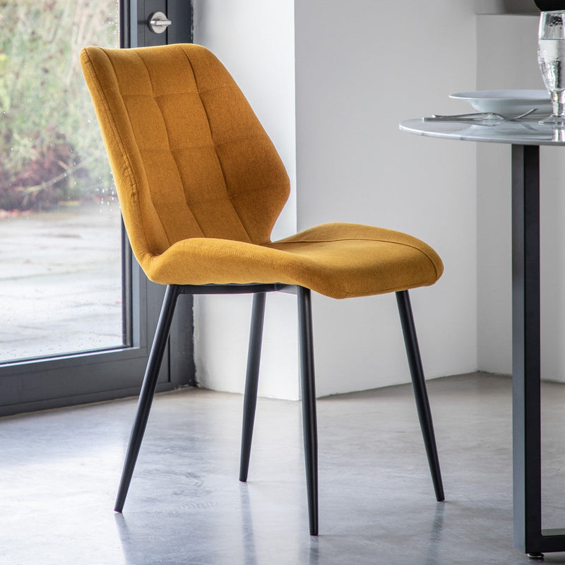 Foundry Dining Chair Saffron lifestyle