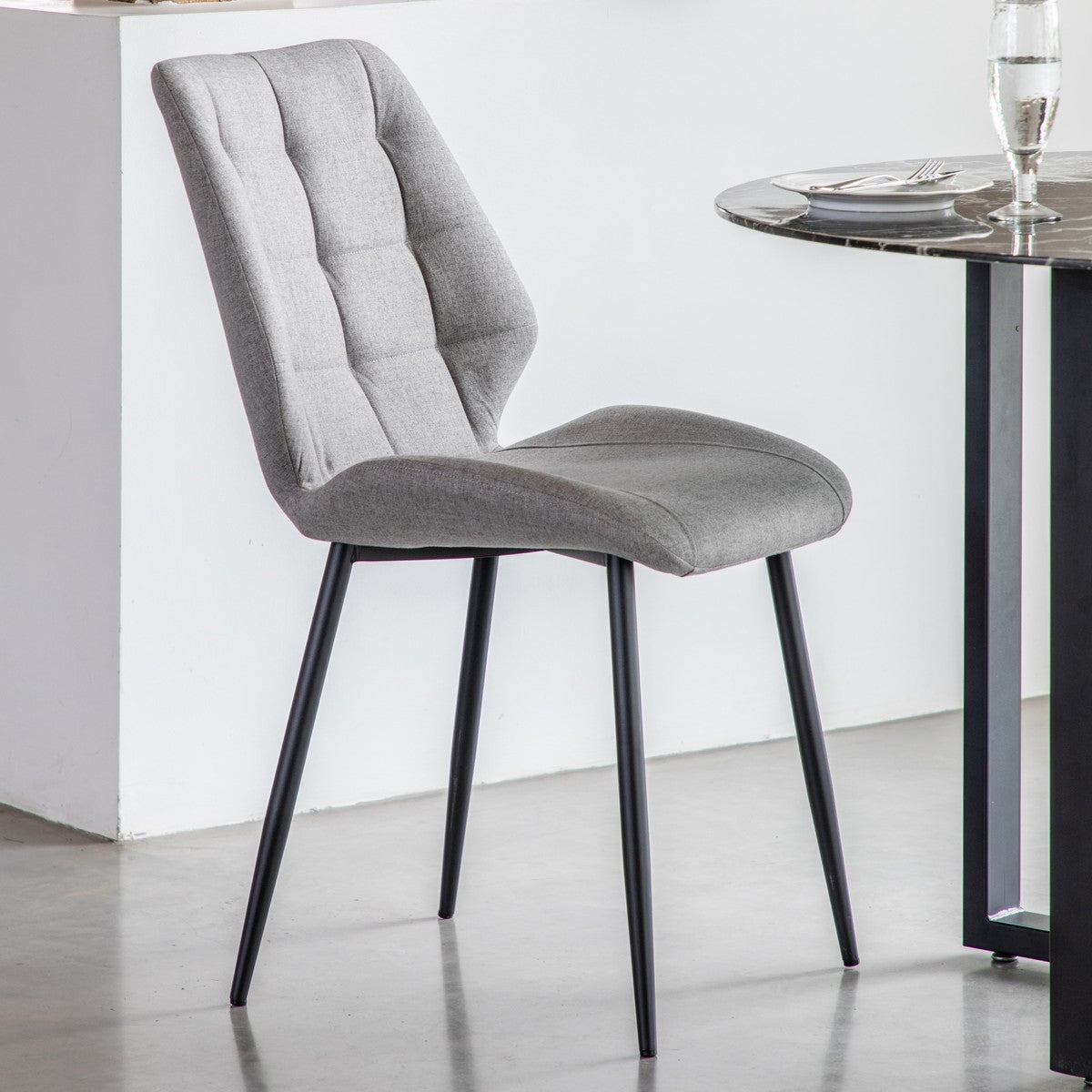 Foundry Dining Chair Light Grey lifestyle