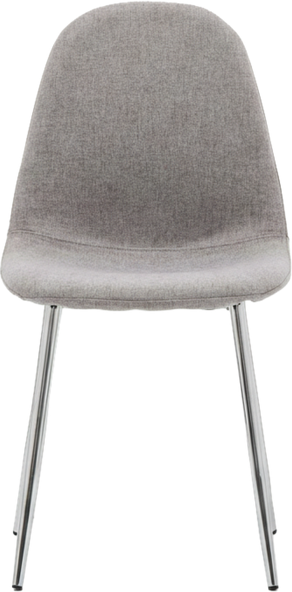 Cantilever Dining Chair Chrome/Light Grey