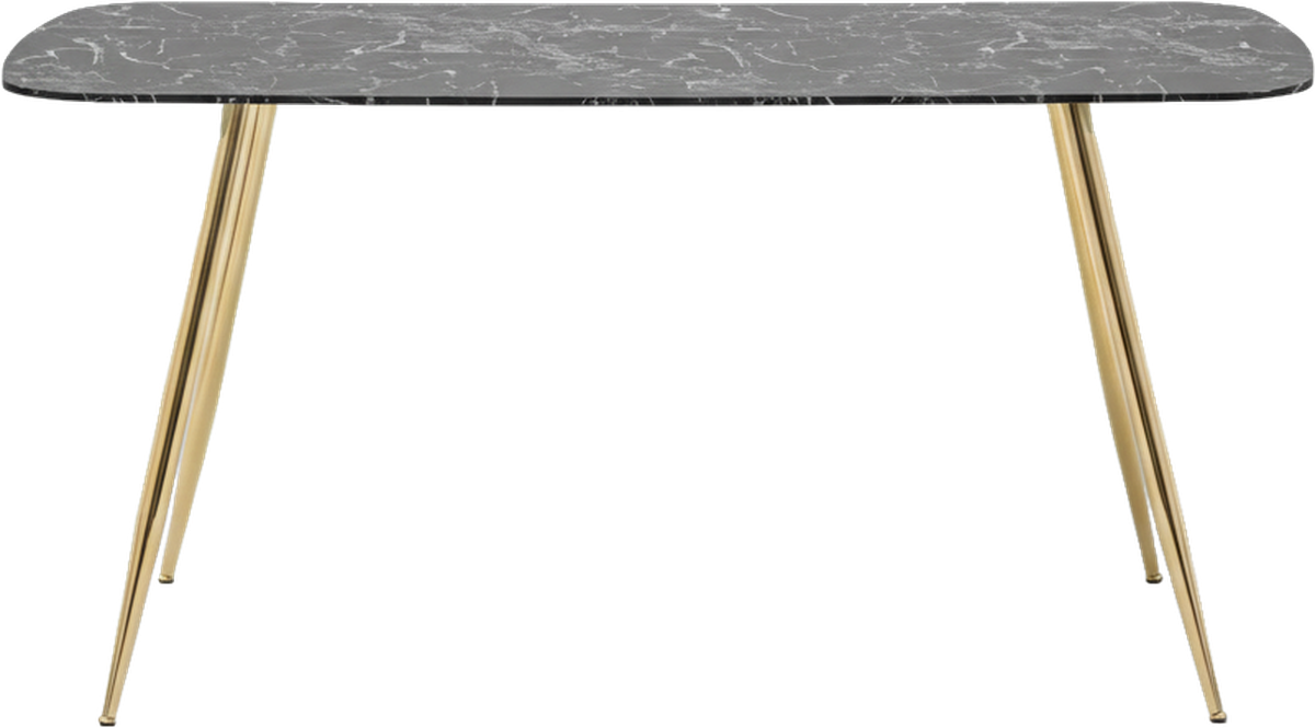 Blueprint Dining Table Black/Gold