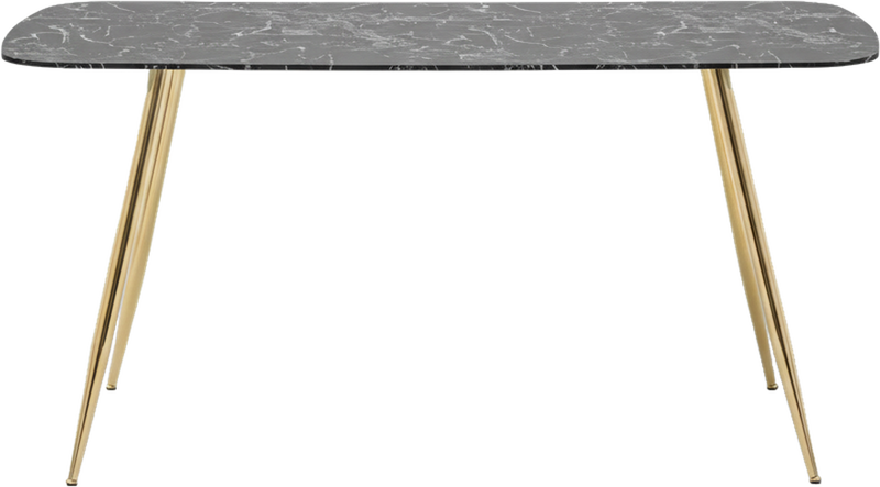 Blueprint Dining Table Black/Gold