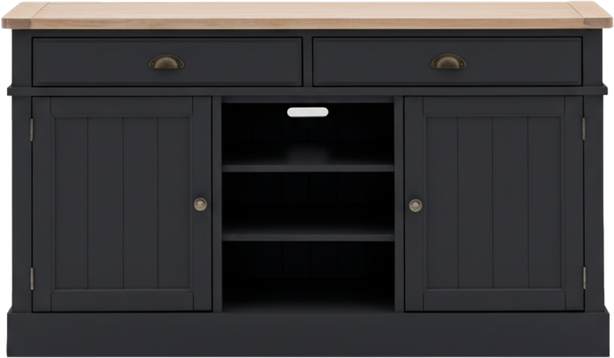 Bauhaus 2 Drawer Sideboard Meteror