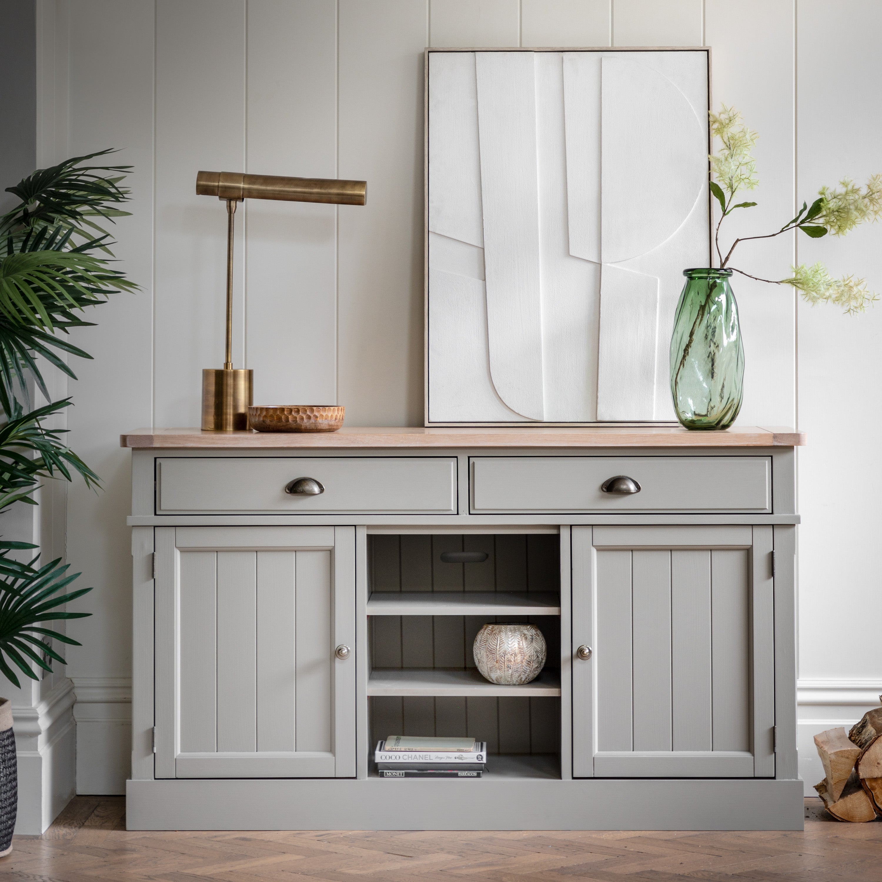 Bauhaus 2 Drawer Sideboard Prairie lifestyle