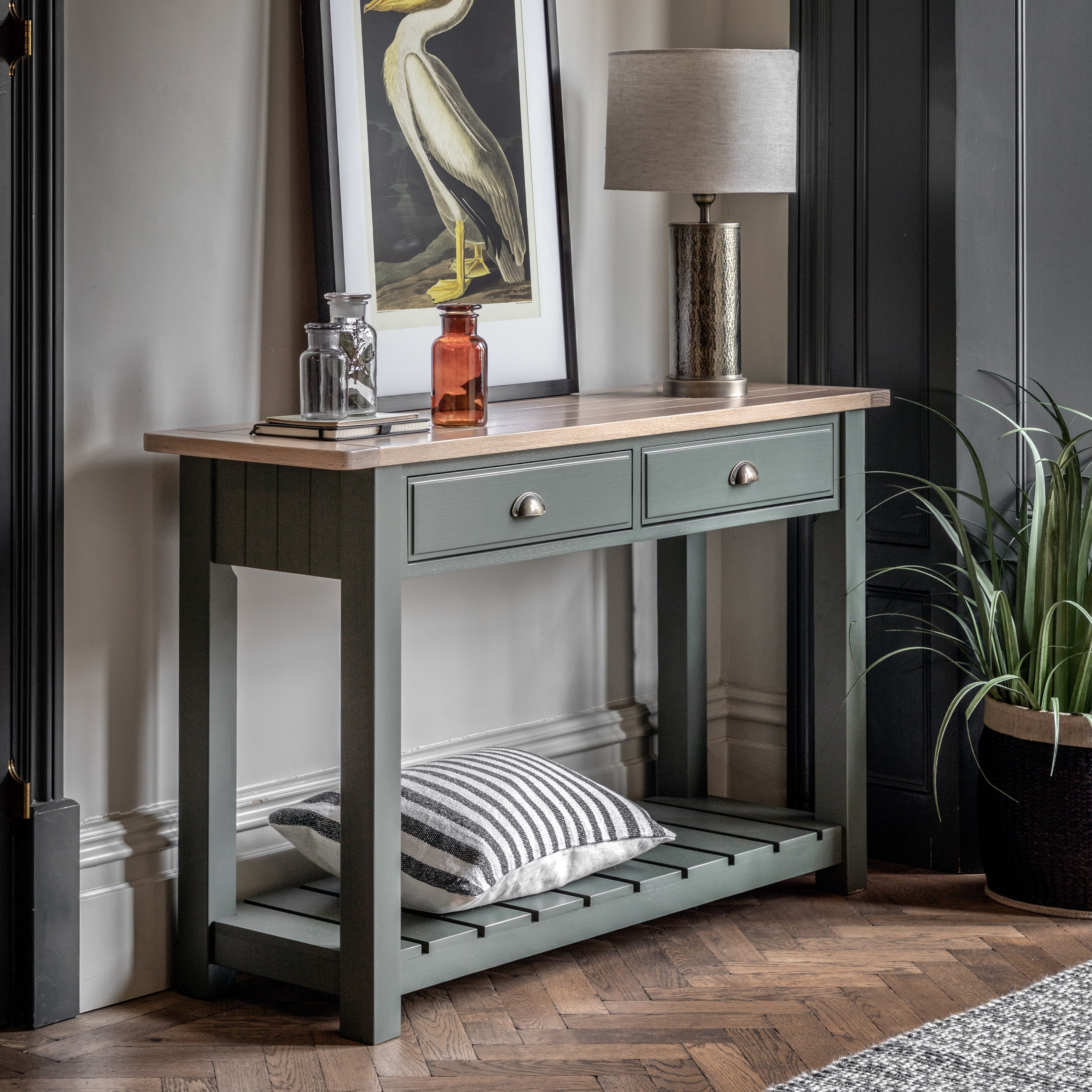 Bauhaus Console Table Moss lifestyle