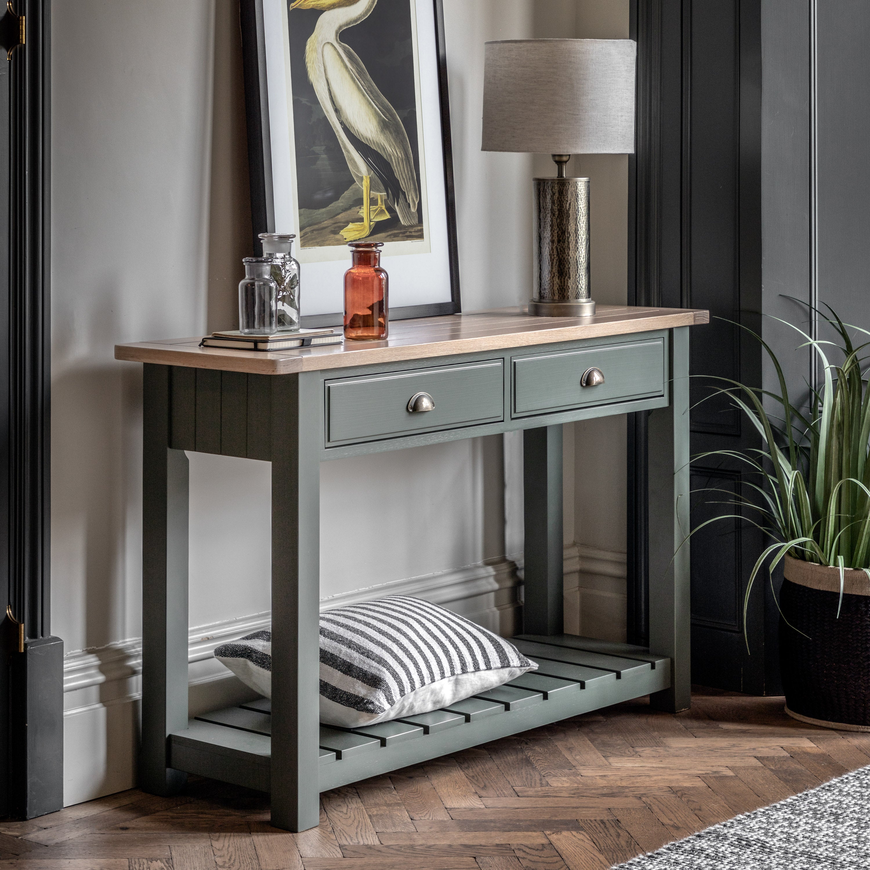 Bauhaus Console Table Moss lifestyle