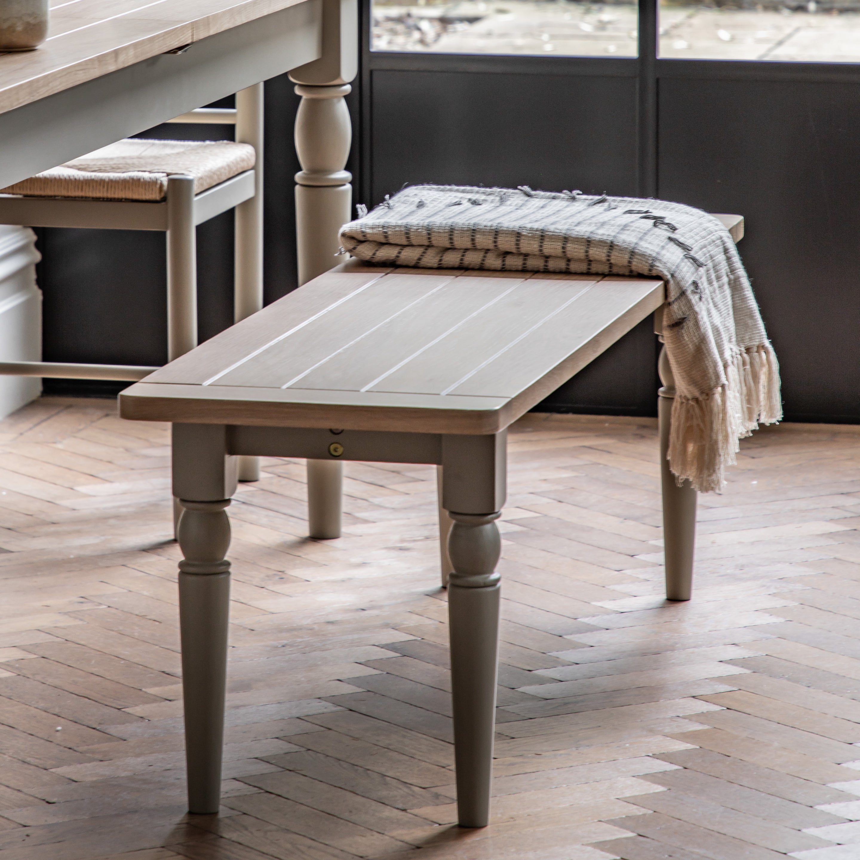 Bauhaus Dining Bench Prairie lifestyle