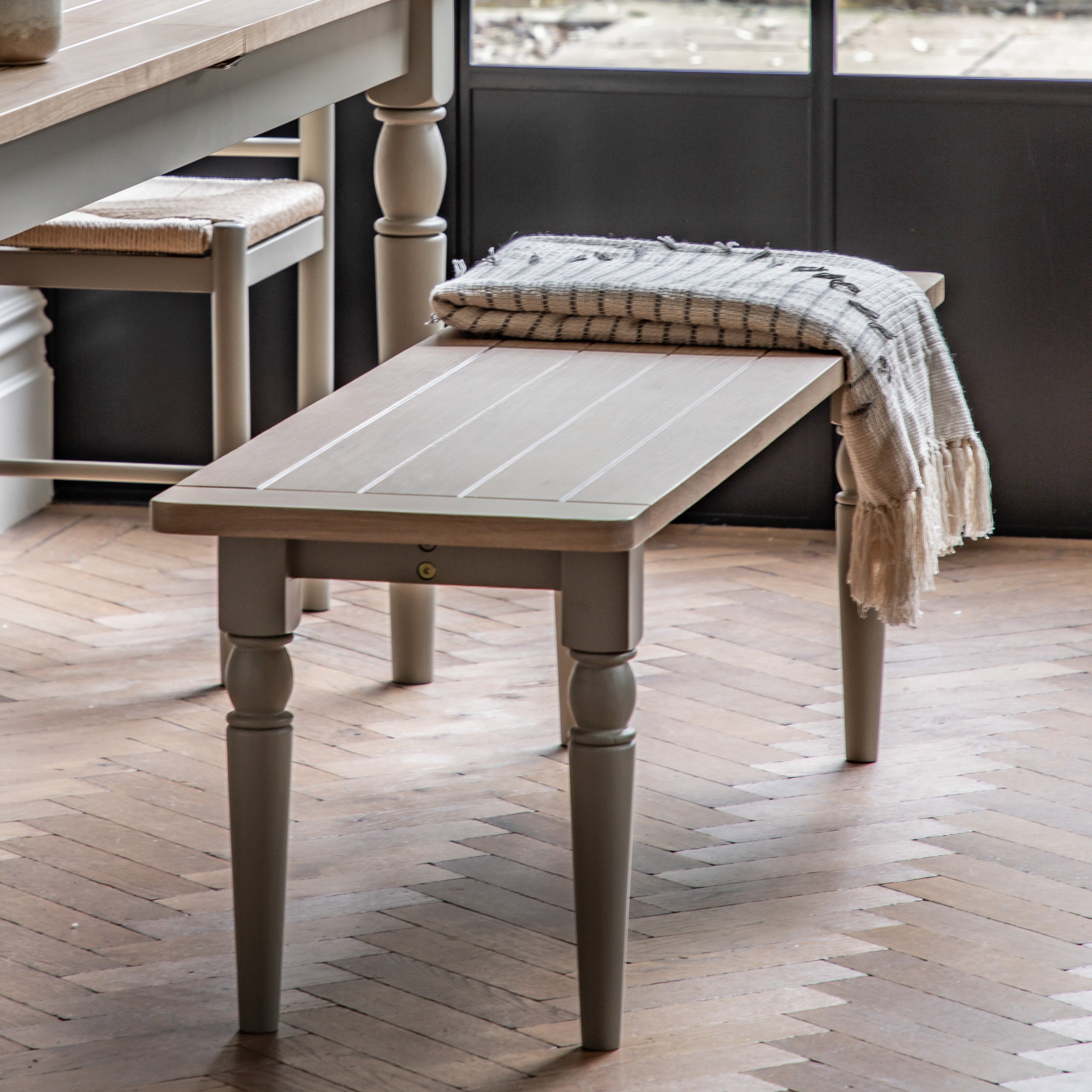 Bauhaus Dining Bench Prairie lifestyle