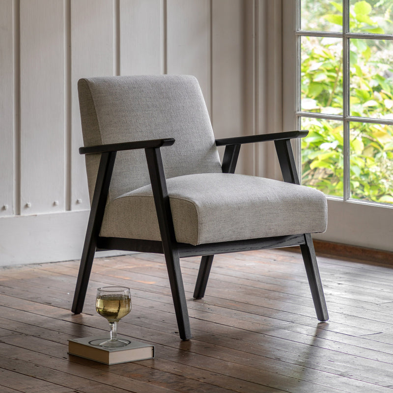 Porthcurno Armchair Stone lifestyle