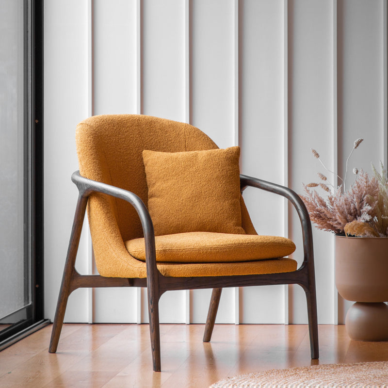 Vesper Armchair Ochre lifestyle