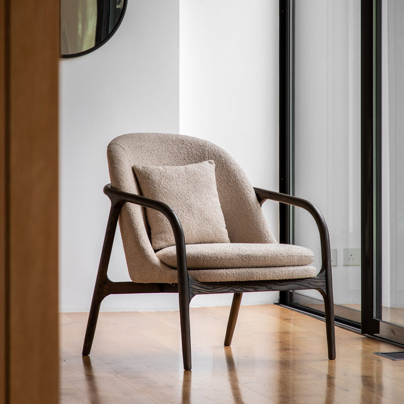 Vesper Armchair Taupe lifestyle