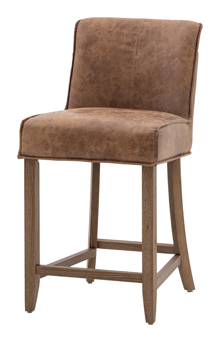 Viking Stool Brown Leather