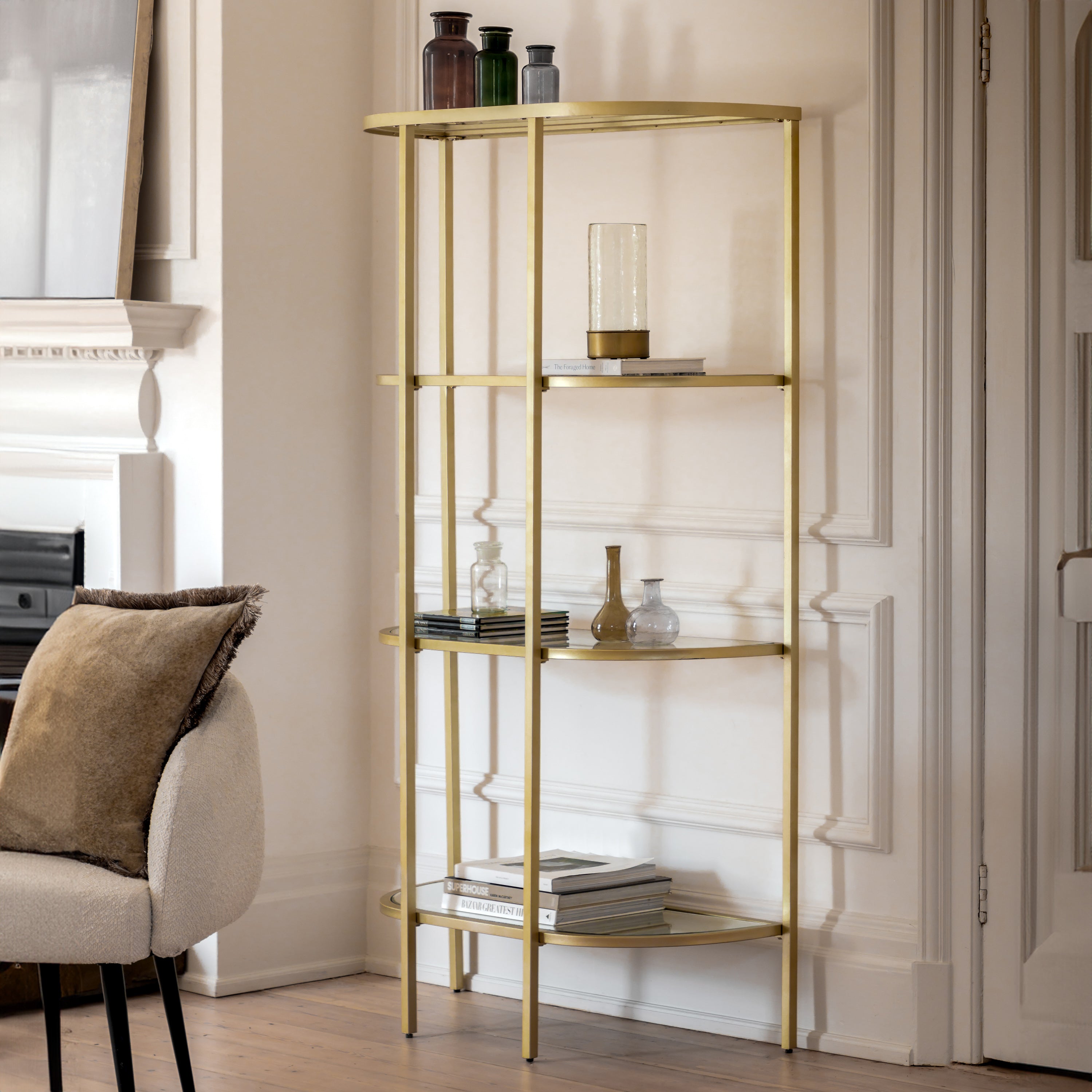 Coltrane Display Unit Champagne lifestyle