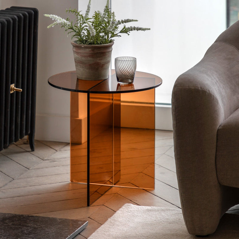 Gehry Side Table Bronze lifestyle